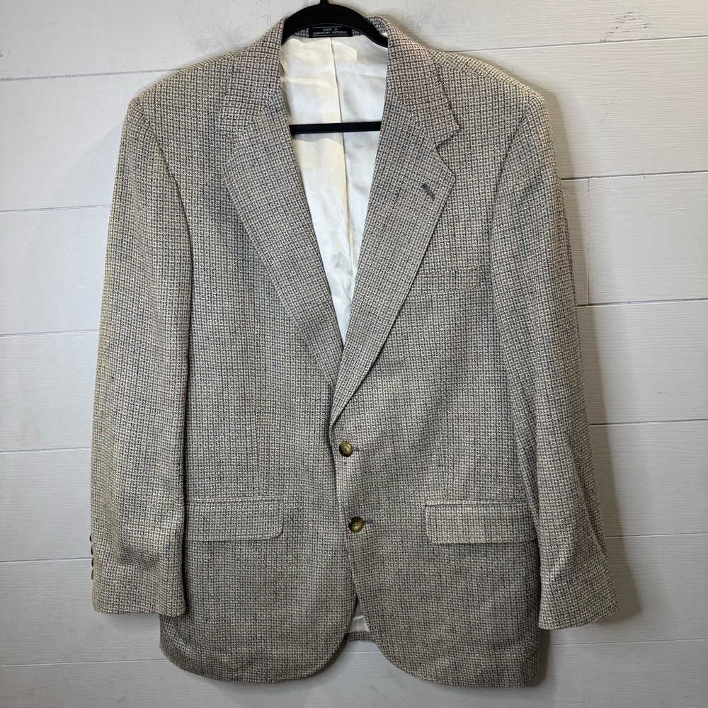Sutter & Grant | Men's Silk Classic Tan Blazer Size 38
